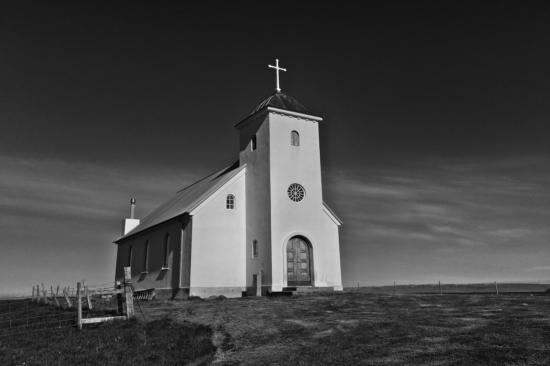 The ancient church on Flatey