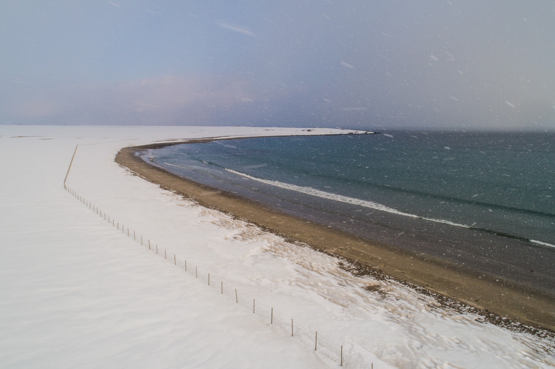 In late March and early April, winter has hardly ended at Varangerfjord