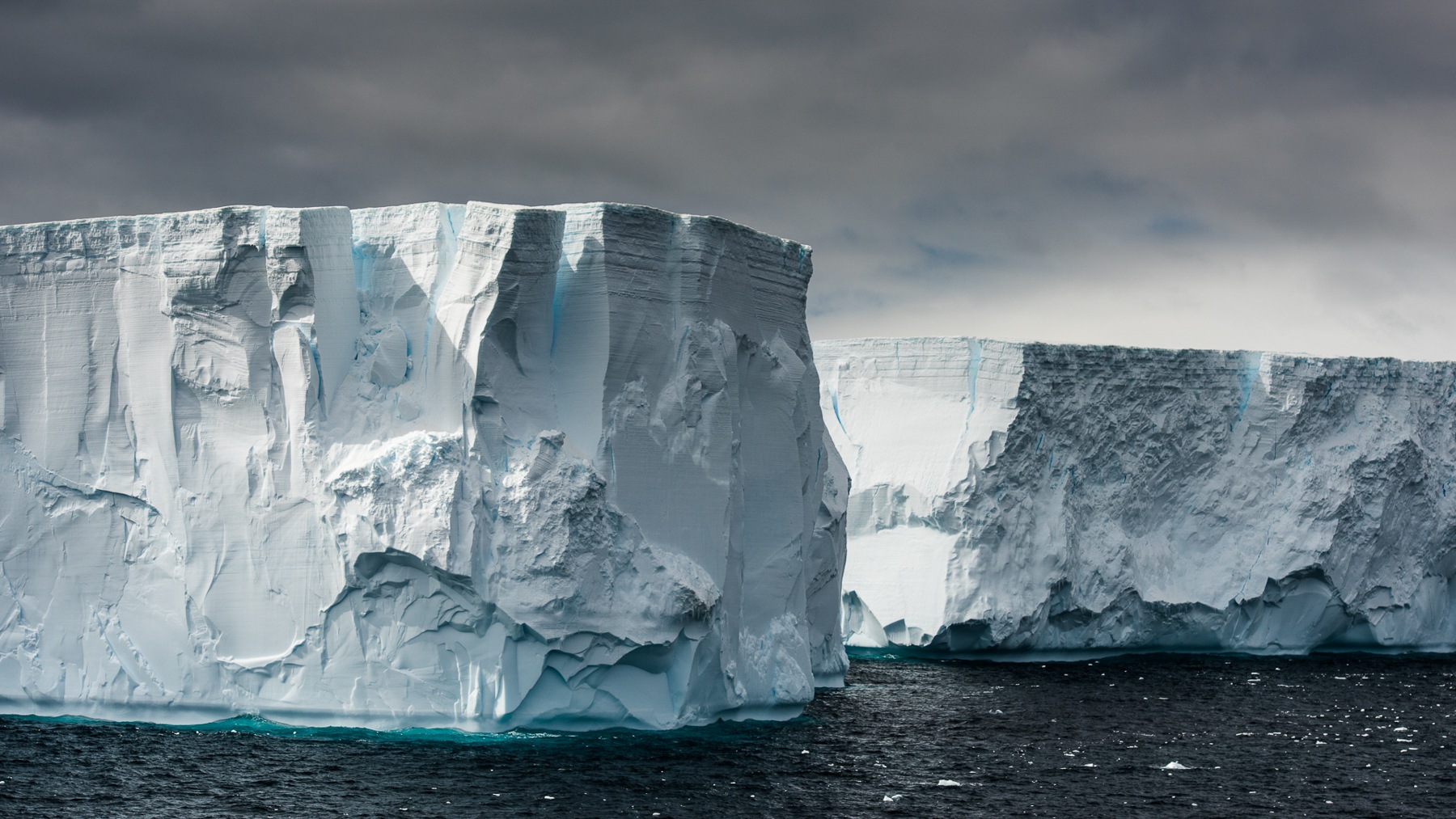 Icebergs in Antarctica come in every size and shape