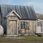 The weathered hut of John Mansfield in London, Kongsfjorden, Spitsbergen