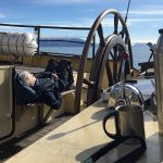 Taking a break on the Wild Images photo tour of Spitsbergen