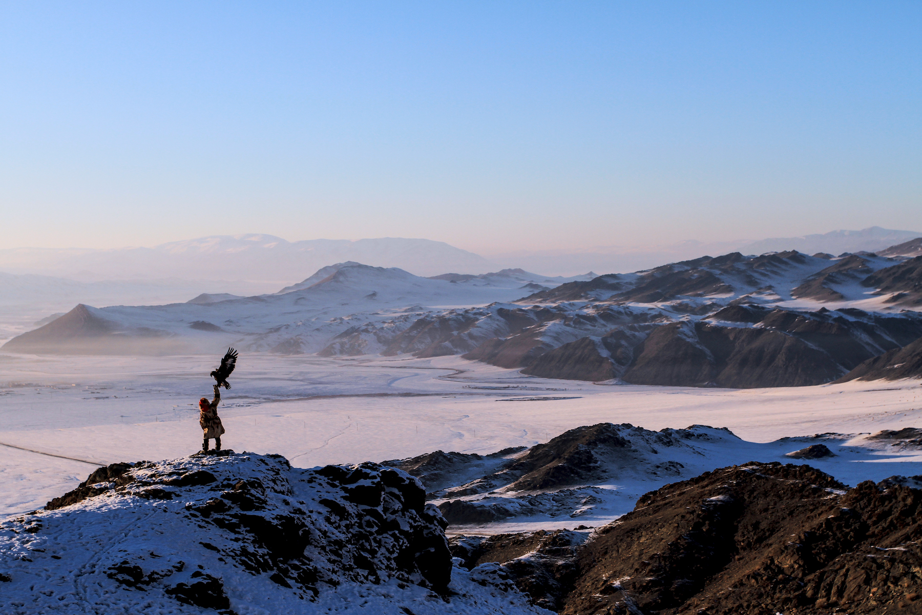 The stunning scenery of Ulgii is home to some of the last families of Kazakh eagle hunters in Mongolia (Image by Mr Manaljav)
