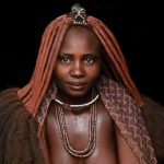Portrait of a stunningly beautiful Himba girl