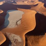 Deadvlei from the air during our Namibia wildlife photography tour