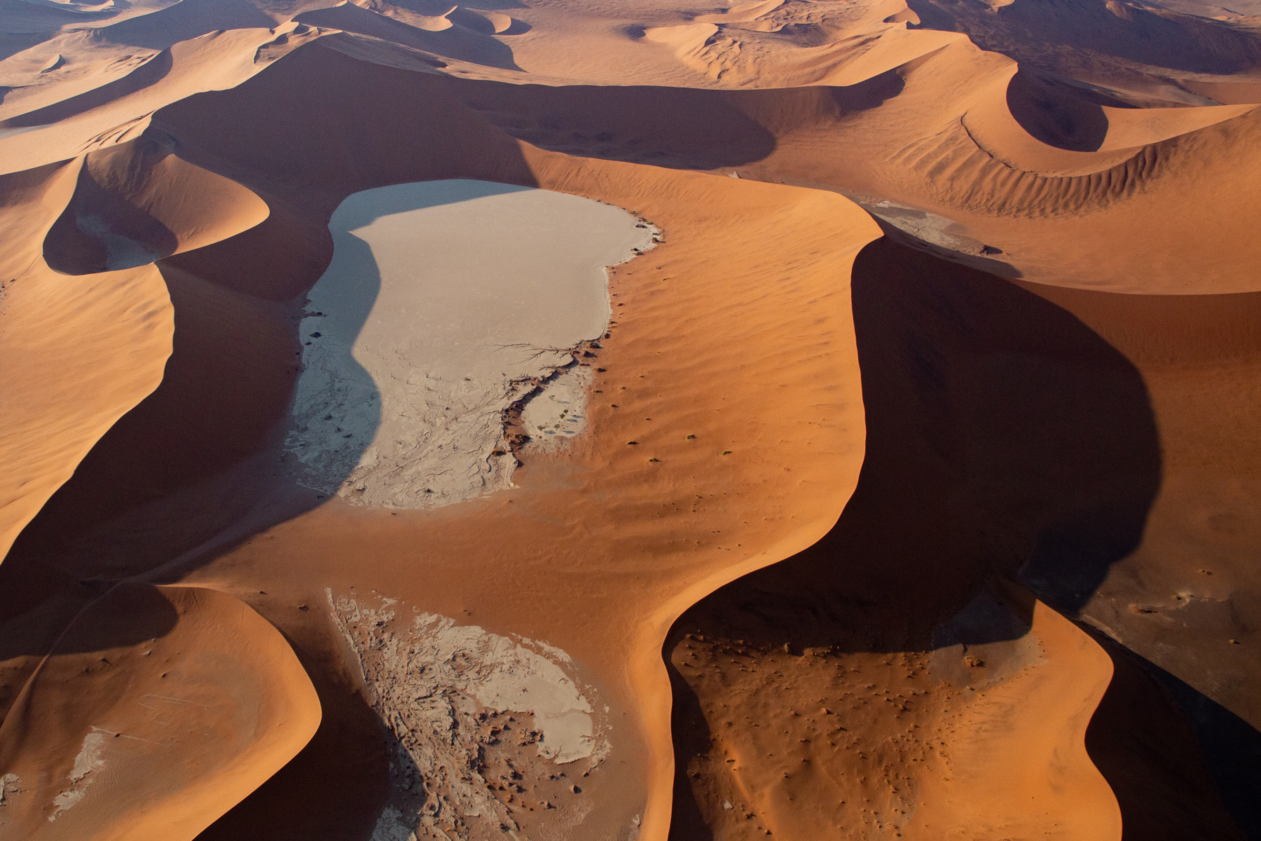Deadvlei from the air during our Namibia wildlife photography tour
