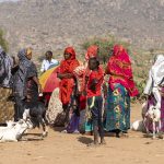 Somali women at a camel market in eastern Ethiopia (image by Mark Beaman)