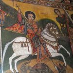 Mural at Debre Birhan Selassie church in Gondar (image by Mark Beaman)