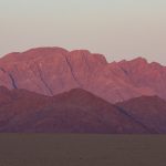 The red mountains near Sesriem at sunset on our photography tour of Namibia