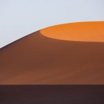 Beauty in simplicity. A crescent dune in Sossusvlei