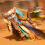 Capture Egungun in motion blur photos on our Benin photography tour