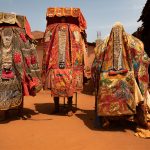 Egungun dancers in Abomey on our Benin photography tour