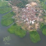 One of the isolated fishing islands near the border of Nigeria and Benin