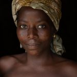Portrait of a beautiful Holi woman in Benin