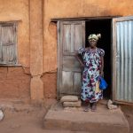 Portrait of Mahe elder, Margeurite, at her home on our Benin photo tour