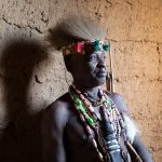 Portrait of Vittore, an Otamari fetish chief on the Wild Images photo tour of Benin