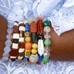 A pretty selection of bracelets worn by a Voodoo priestess