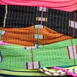 Detail of the beaded belts worn every day by Laarim girls