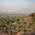 View from the summit of the highest Lotuko village in the Ileu mountains