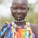 Beautiful smiling Nalit, a Toposa girl in remote South Sudan