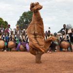 Headstands are part of the Boloye or Panther Dance of Ivory Coast