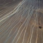 Tracks in the Chalbi desert on our photography tour