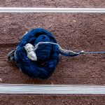 A bundle of cotton ready to be woven into Korhogo cloth
