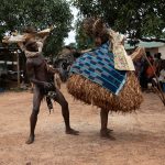 A Gambié dance of the Yacuba people in Ivory Coast