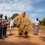 The acrobatic dance of Goly in the Baoulé people of our Ivory Coast photo tour
