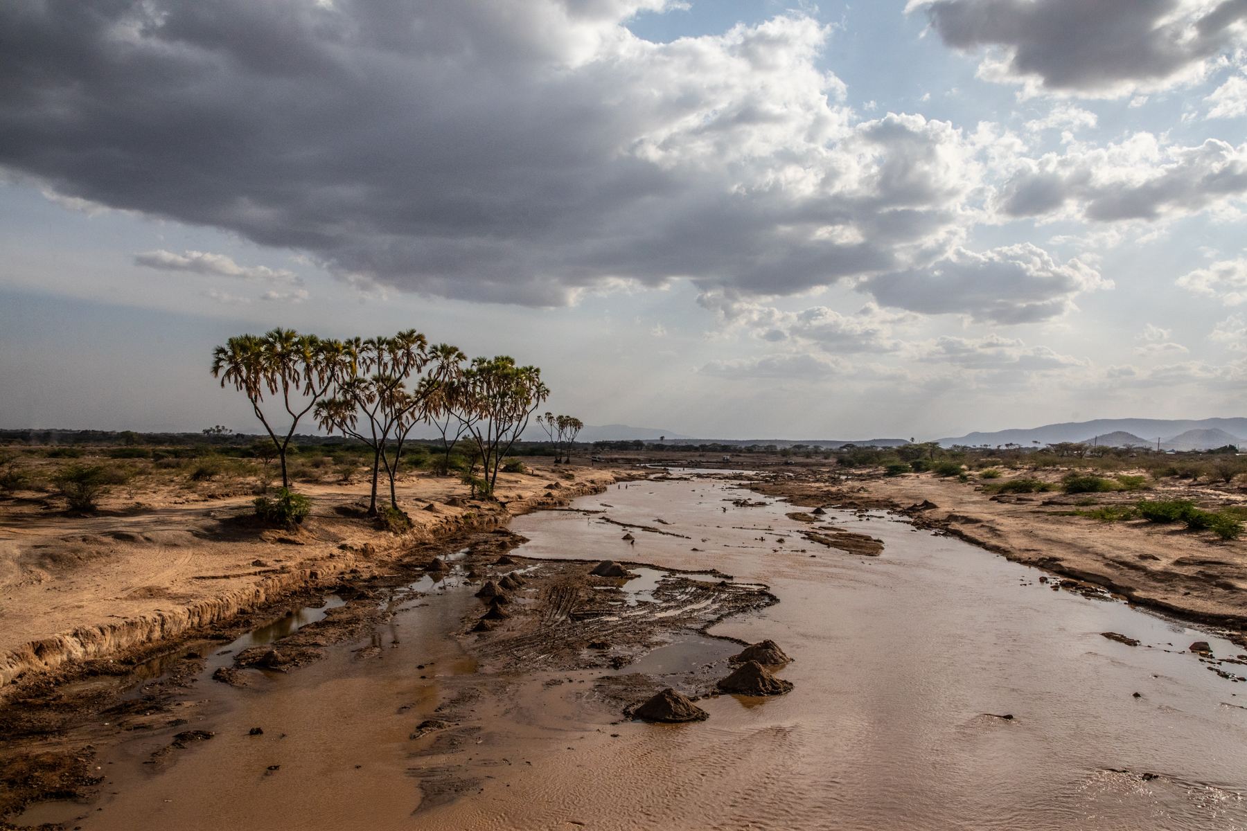 Landscape photography of the Ewaso Ng'iro river in Samburu