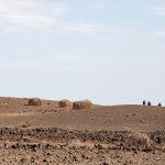 A remote community of Turkana people in northern Lake Turkana
