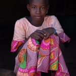 Portrait of a beautiful Fulani girl in remote Ivory Coast (Côte D'Ivoire)