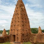 View of the rooftop of Missiriba, the Grand Mosque of Kong on our Ivory Coast photo tour