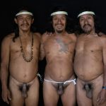 Prominent headmen of the Waorani Amazon tribe on our Waorani photo tour in Ecuador