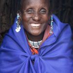 The warmest smile of an elderly Maasai woman at her boma near Ngorongoro