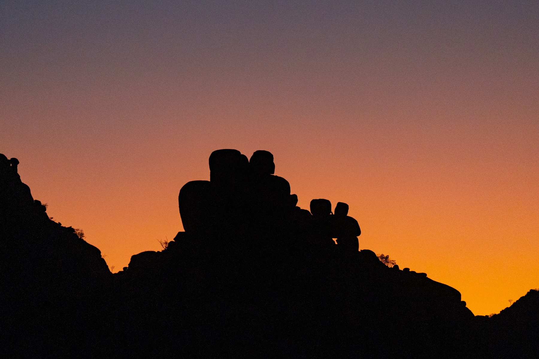 Kopje sunrise in remote Namibia