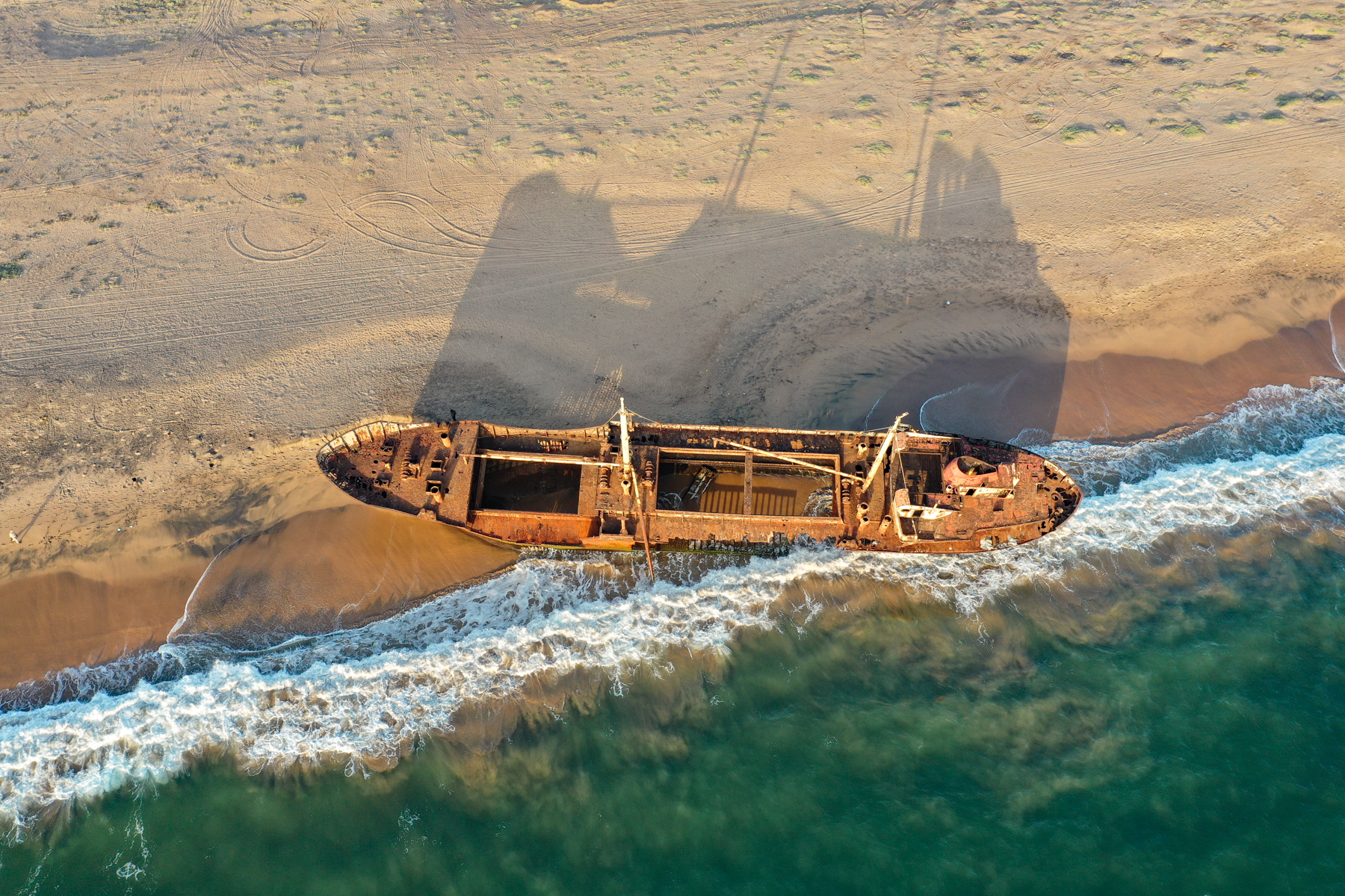 Littered with wrecks, Angola's wild Atlantic coast is truly a graveyard of ships