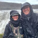 No-one minded the rain! Johanne and Michel at Dettifoss (image by Mike Watson)