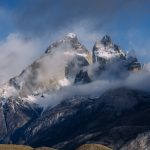 Serrated edge detail of one of the ‘horns’ of Los Cuernos, one of the iconic mountains in the Paine Massif, Torres del Paine National Park (image by Virginia Wilde)