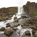 Öxarárfoss at Þingvellir, another perfectly formed little falls (image by Mike Watson)