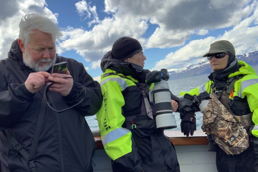 More happy Wild Images whale watchers at Husavík (image by Mike Watson)