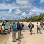 Wild Images group boarding the boat to Le Palmarium (image by Mike Watson)