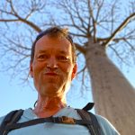 Nick having fun at the Allée du Baobabs (image by Mike Watson)