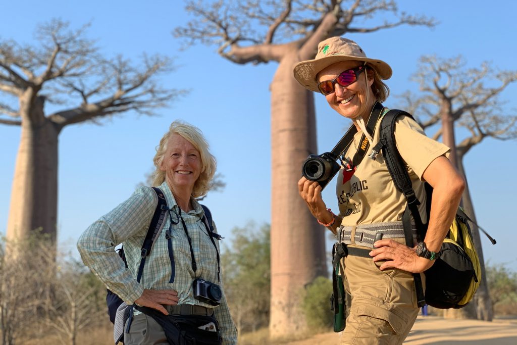 Wild Images ladies at the Allée du Baobabs (image by Mike Watson)