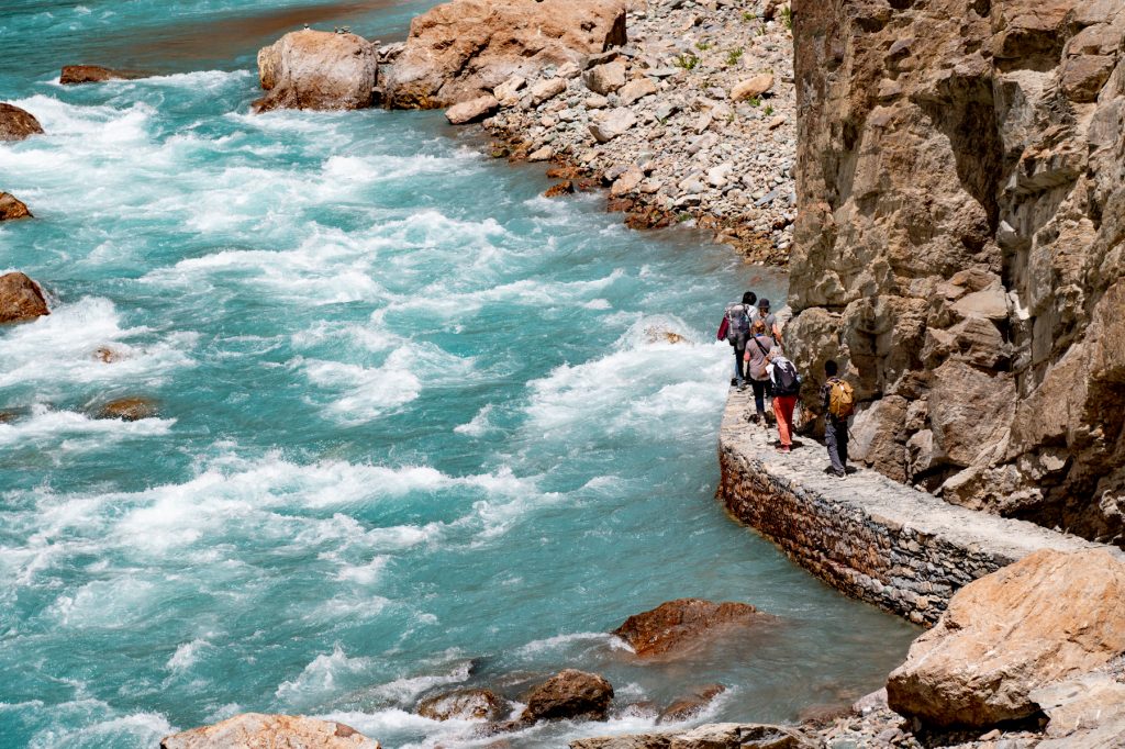 The riverside hike to Phugtal Monastery, deep in the Zanskar Valley (image by Julie-Anne Davies)