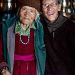 Our guide KC’s wonderful parents, Tashi Lazom and Rigzin Dawa, inside their home in Zangla (image by Julie-Anne Davies)