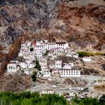 Karsha Monastery clings to cliff face on outskirts of Padum (image by Julie-Anne Davies)