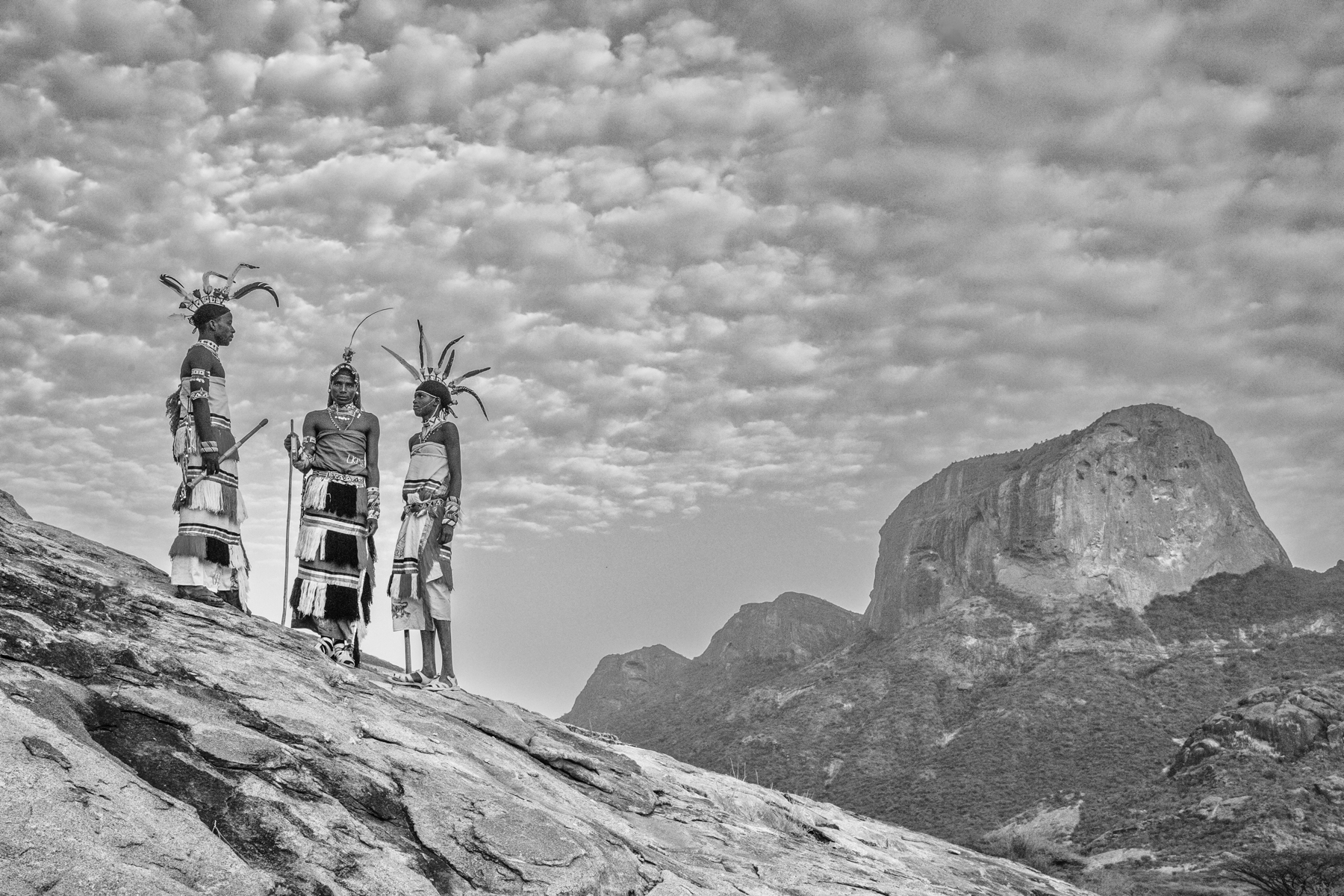 Rendile warriors in the remote Ndoto Mountains of Kenya (image by Inger Vandyke)