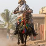 The wild riding and dancing of horses by the Batonu horsemen of Benin (image by Inger Vandyke)