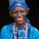 Portrait of a decorated Fulani boy attending a local wedding (image by Inger Vandyke)