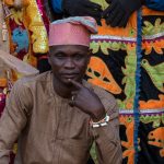 Portrait of an Egungun guardian in Ganvié (image by Inger Vandyke)
